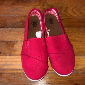 Red Slip On Shoe